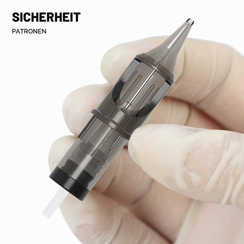 TATELF 1203RL Tattoo Cartridge Needles Round Liner Membrane Pack of 20 | For fine lines & detailed contours. Precise drawing, compatible with common tattoo machines and rotary pens.
