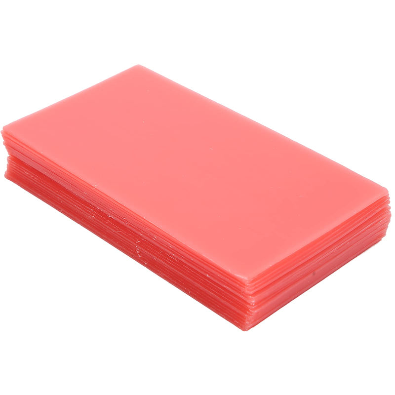 18 pcs Dental Base Wax for Teeth Repair, Modelling Wax Dental, Red Dental Wax Dental Wax Dental Aid Material, Dental Wax Sheet Supply for Clinical Trial Teeth