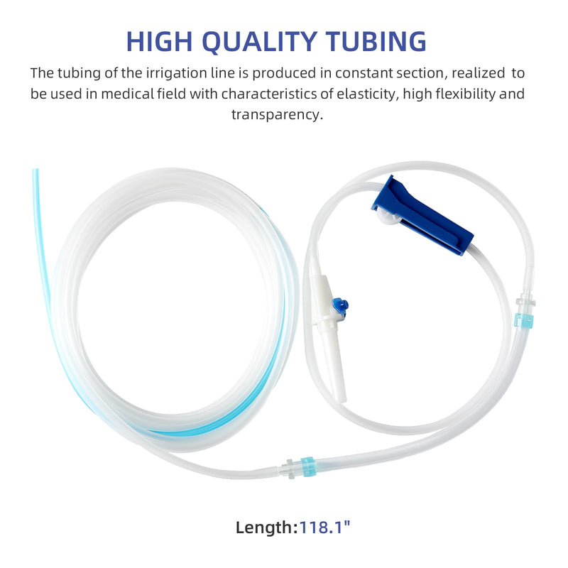 [Australia - AusPower] - JMU 10PCS Dental Implant Irrigation Tubing, Universal Type Tubing, EO Gas Sterilized, Individually Packed 10 