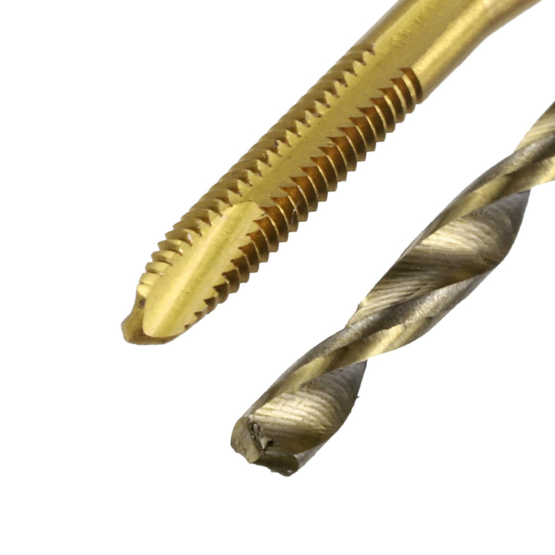 QUARKZMAN Spiral Drill Bits M2 x 0.4 Pack of 3 1.6 mm | Titanium Coated Spiral Tip Metric Tap and Drill Bit Set