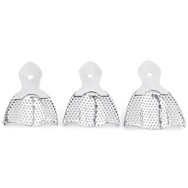 Dental Trays - 6 Pieces Stainless Steel Autoclavable Tooth Trays Impression Tray Upper & Lower Dental Trays, Dental Imprint Trays, Autoclavable Impression Tray