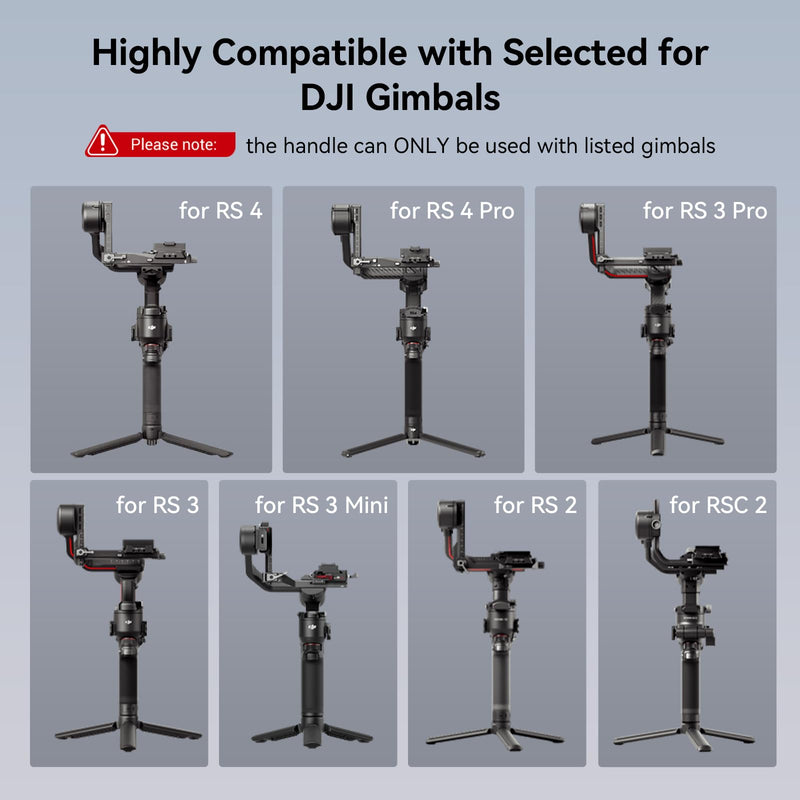 [Australia - AusPower] - SmallRig Adjustable Sling Handgrip Gimbal Sling Handle for DJI RS 4, RS 4 Pro, RS 3 Mini, RS 3, RS 3 Pro, RS 2, RSC 2 Stabilizer, 13.2lb Load, Ergonomic Grip for Low Angle Shots - 3028C 