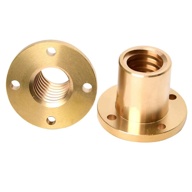 [Australia - AusPower] - 2Pcs Tr8x8 Lead Screw T8 x 8 T8 8mm 19.69inch /500mm Length with Brass Nuts (Acme Thread, Pitch of Screws: 2mm, Lead: 8mm, 4 Starts) Used in 3D Printer Z Axis L: 19.69 inch /500mm 2 Pcs T8 x 8 