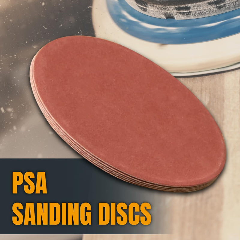 POWERTEC 1x30 Sanding Belts + 5 Inch PSA Sanding Disc Set, 64PK, Aluminum Oxide 4 Each 60/80/120/180/240/400 Grits 1 x 30 Sanding Belt & 20 Each 60/80 Grits Adhsive Sanding Discs (45501) 5" Asst+Belt 64pk