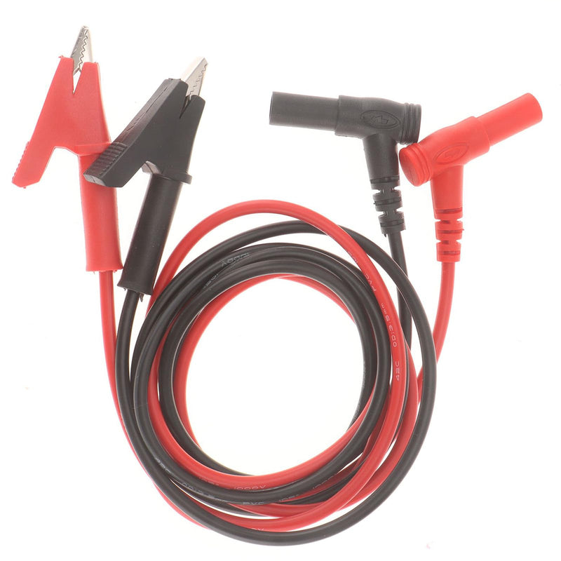 [Australia - AusPower] - 8PCS 4mm Banana Plug to Alligator Clip 15A 1000V Flexible Electrical Test Lead Cable 39.37inch for Electrical Testing 8PCS 
