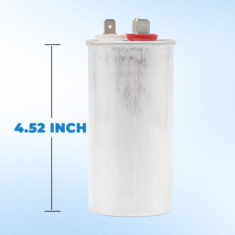 [Australia - AusPower] - COOLWAY 45/5 uF 45+5 MFD 370V or 440V Dual Run Start ac Capacitor for ac 45 5 CBB65r CBB65b Capacitor 370 440 volt vac Air Conditioner Capacitor for Motor Start or Heat Pump, condenser, pool pump 45+5MFD 
