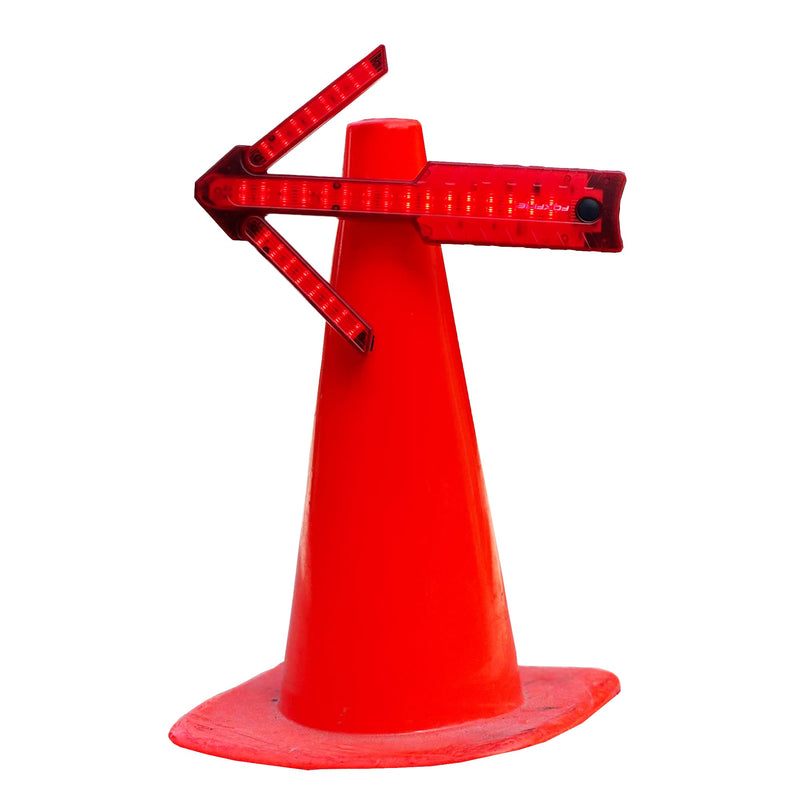 Foxfire LED Traffic Warning Arrow, 4 Flash Patterns, Visible 3/4 a mile for Firefighters, First Responders, Construction Zones, Easy Traffic Direction