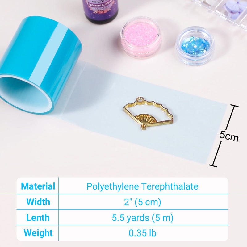 Gartful Resin Tapes for Jewelry, Seamless Sticky Paper Tape for Epoxy Resin Molding, Traceless Tape for Arts & Crafts, Making River Tables, Jewelry Metal Hollow Frame Bezels, Pendant - 4Rolls - 65ft 2 x 196.8 in
