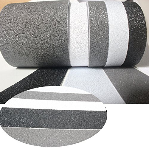 2" x 16' Roll Rubberized Anti Slip Safety Tape Non Skid Stair Step Grip Boat (White) 2" x 16' White