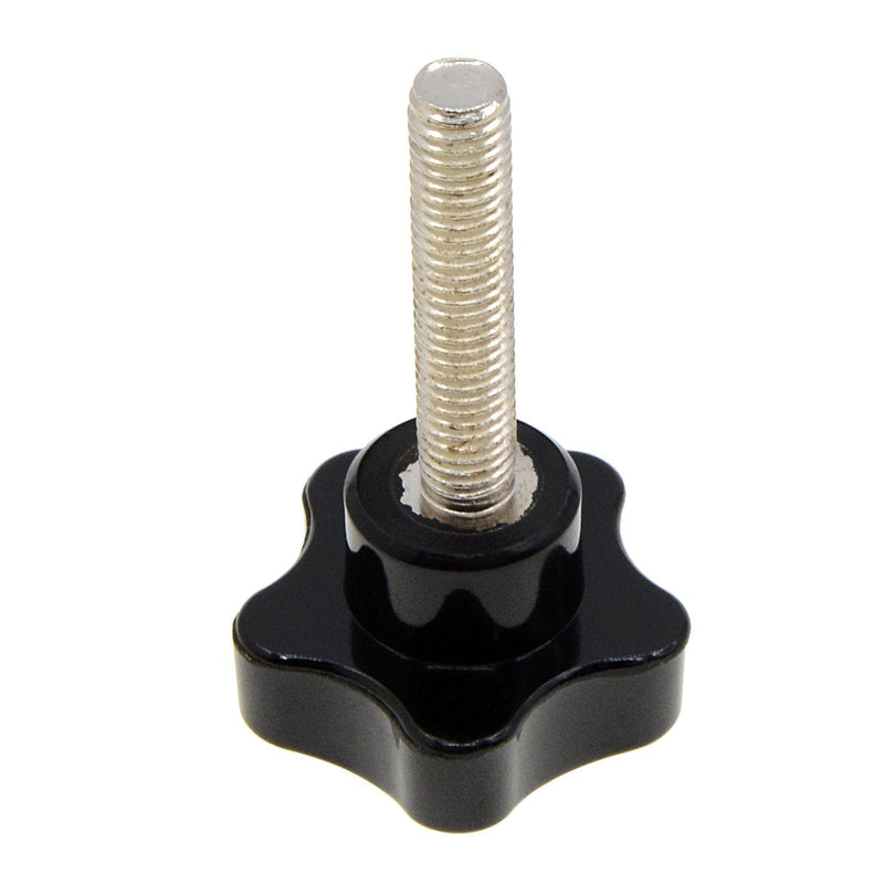 [Australia - AusPower] - YXQ M8x40 5-Star Hand Knobs Head, Male Thread Stud Clamping Grip 40mm Dia Replacement Black Plastic(10Pcs) M8 x 40(10Pcs) 