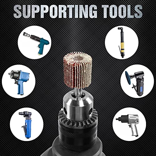 Flap Sander Set 80 Grit Flap Grinder Sanding Attachment for Cordless Screwdriver, Drill, Straight Sander (30 Pieces Cylindrical Sander)