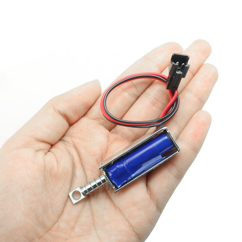 [Australia - AusPower] - 2Pcs SM0537 DC12V-2A 5N Push Pull Type Open Frame Solenoid Electromagnet, 10mm 