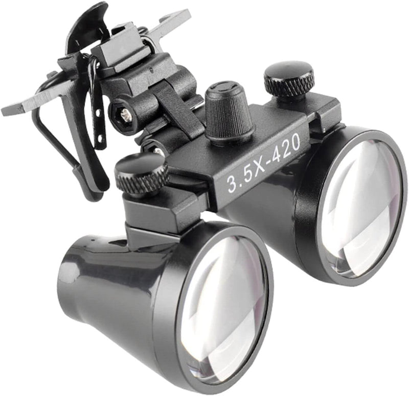 [Australia - AusPower] - 2.5X/3.5X Binocular Loupes Glasses Magnifier Clip on Style DY-101 (3.5X) 3.5X 