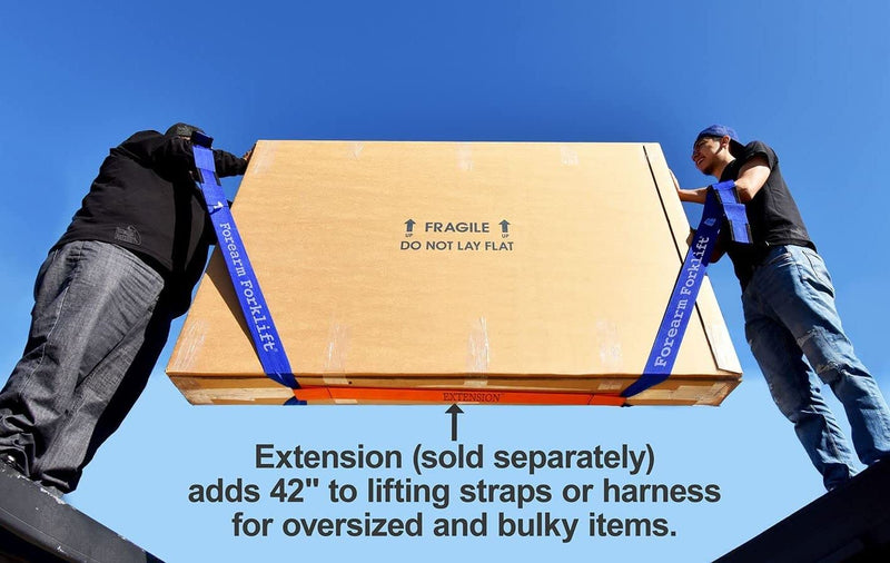 [Australia - AusPower] - Forearm Forklift 2-Person Lifting and Moving Straps - Lift, Move and Carry Furniture, Appliances, Mattresses or Any Item up to 800 lbs. Safely and Easily Like a Pro, Ultramarine Blue Special Edition 1-Pack Cargo Strap 