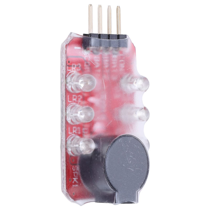 [Australia - AusPower] - 5Pcs Lipo Battery Low Voltage Alarm for 2S 3S Real Time RC Battery Voltage Tester Monitor with Buzzer Sound Light Warning 
