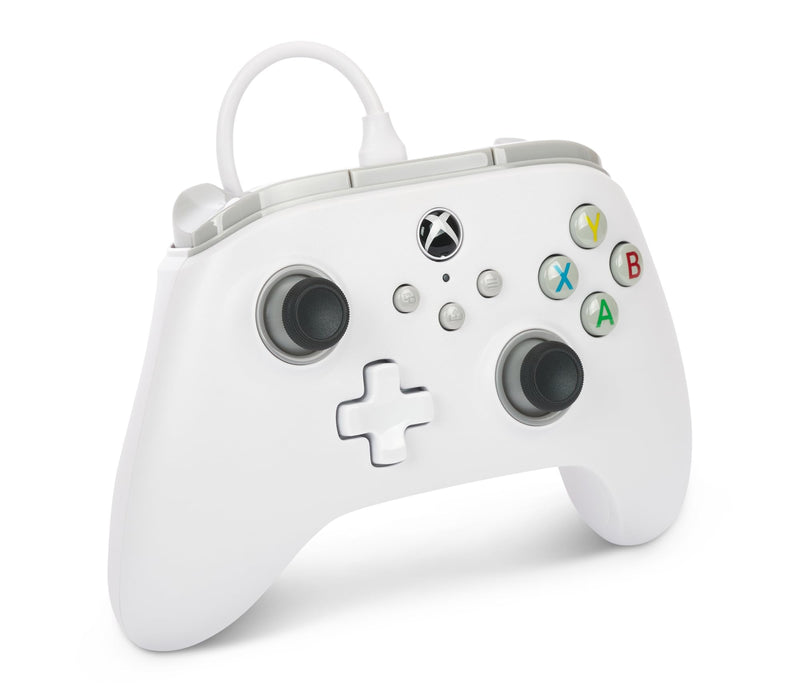 [Australia - AusPower] - PowerA Wired Controller for Xbox Series X|S - White, gamepad, video game / gaming controller, works with Xbox One 