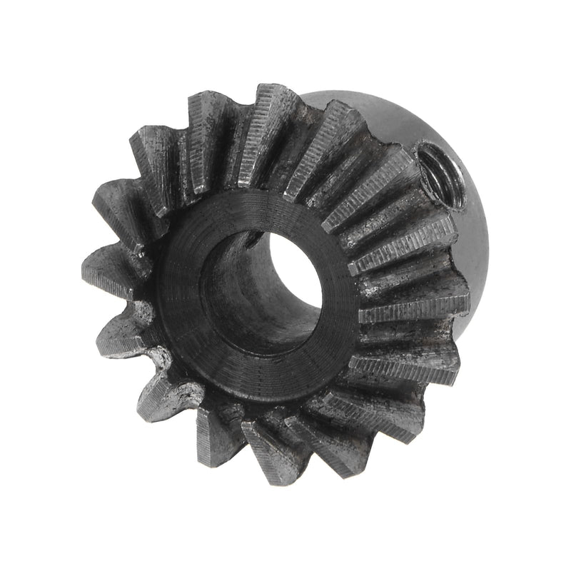 [Australia - AusPower] - 2pcs Bevel Gear 1M 16 Teeth 6mm Shaft Hole 1:1 Tapered Bevel Pinion Gear 45# Steel 1.5 Module 90 Degree Steering Gear, for Hardware Mechanical Rotation 