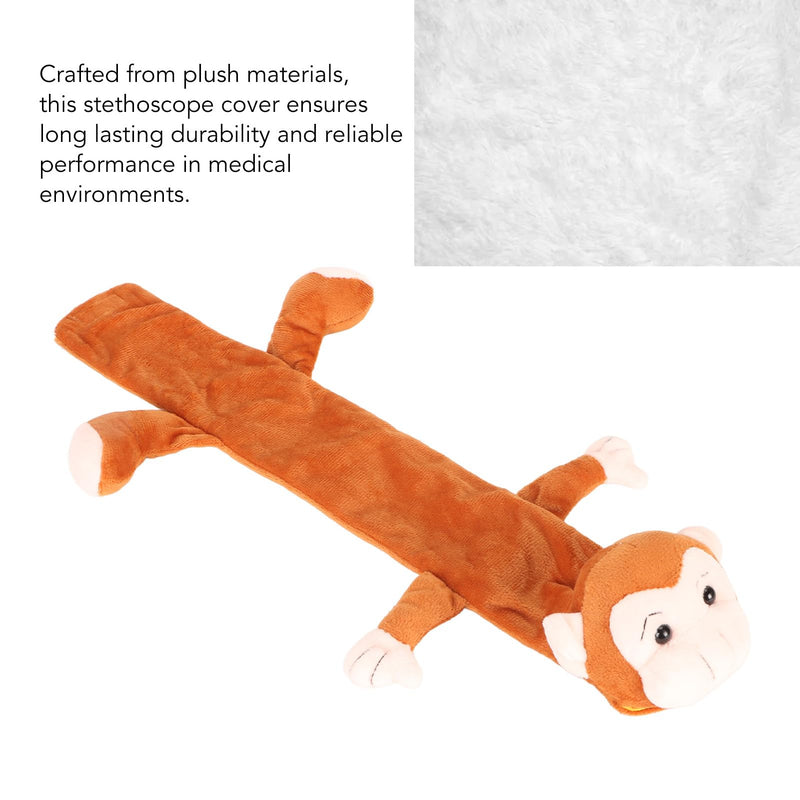 [Australia - AusPower] - Stethoscope Cover Sleeves, Plush Stethoscope Cover Soft Comfortable Animal Shape for Nurses (Monkey) 