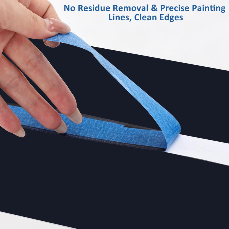 BTYMS 5 Rolls Premium Painters Tape, Blue Masking Tape for Painting Projects, Surface Protection, Multi-Surface Masking, Crafts & Arts