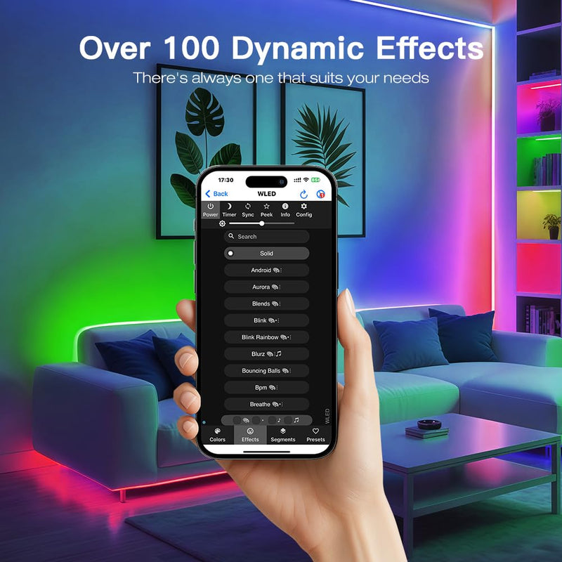 GLEDOPTO ESP32 WLED Controller with Ethernet Music Response UART 20A Plug Fuse LED Controller for WS2811 WS2812 SK6812 WS2815 Digital Addressable RGB IC Strip Light (616WL) 616WL