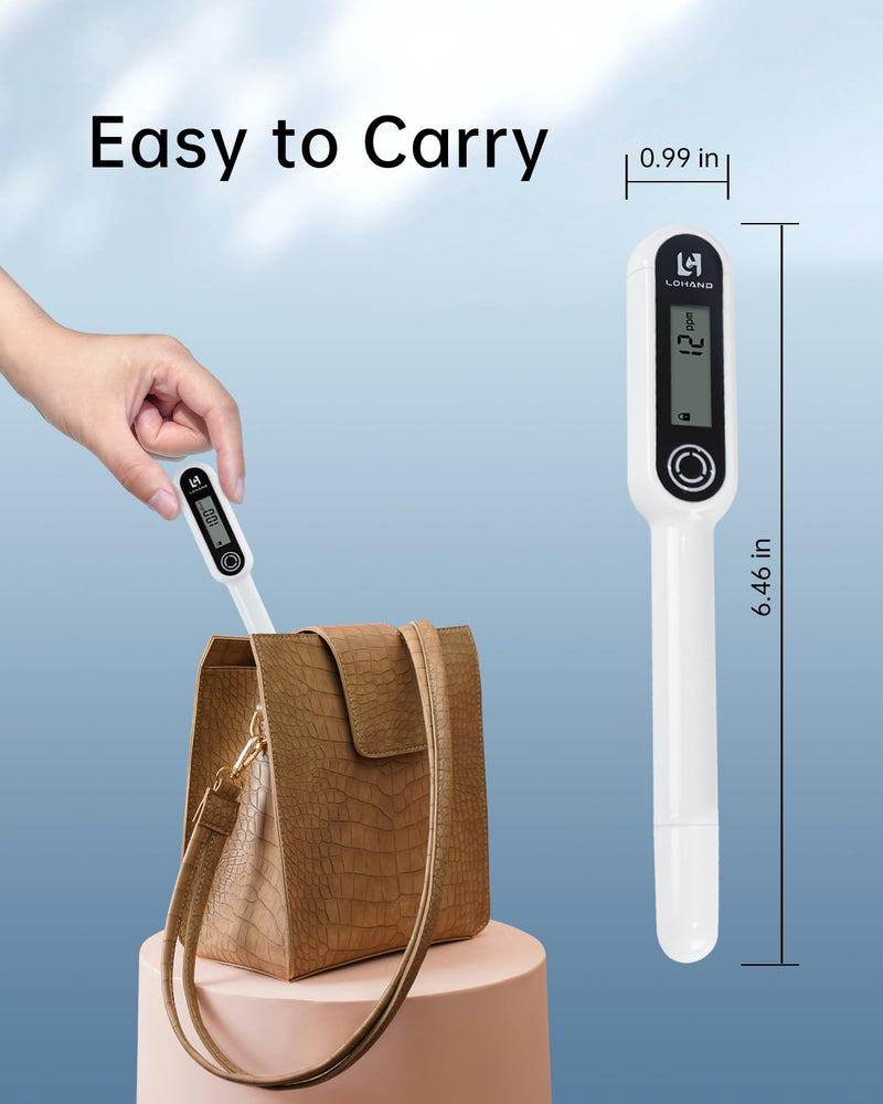 [Australia - AusPower] - 4 in 1 TDS Meter, 0-9999 PPM, Water Tester for Drinking Water, TDS Water Tester/EC/Temp(℃,℉), Pure Titanium Probe, High Precision Pen-Style Water Quality Meter, Ideal for Digital Water Quality Tester 0-9999ppm 