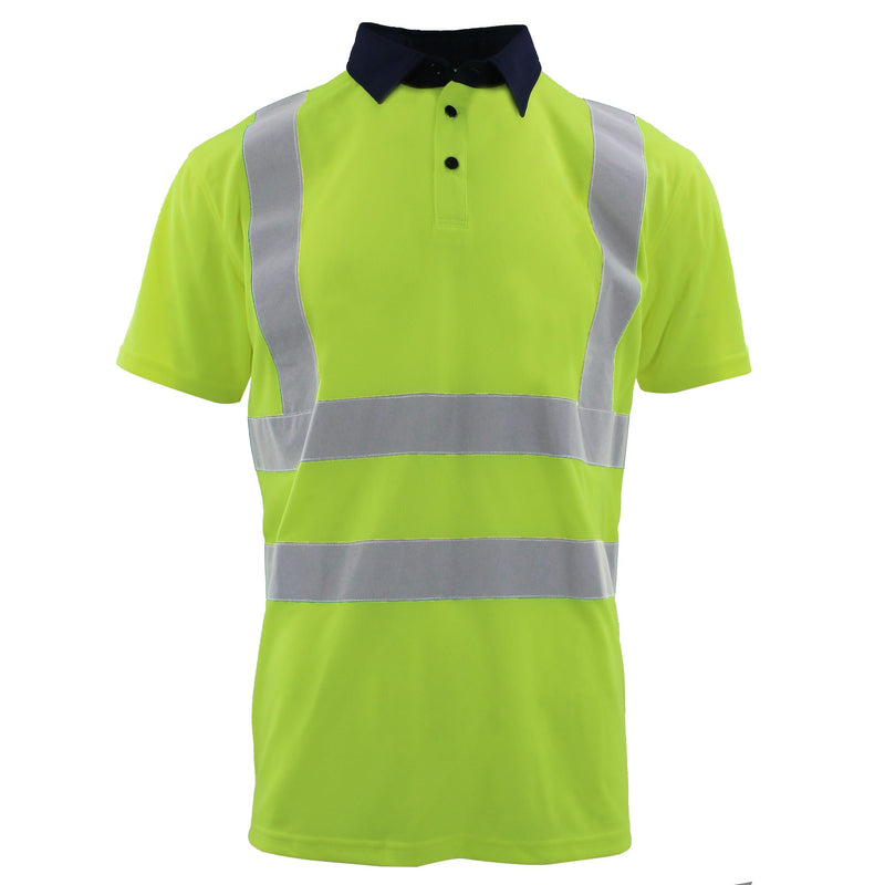 High Visibility T Shirt Reflective Stripes Short Sleeve Work Shirt for Construction Safety T Shirts XX-Large Fg-02s Green