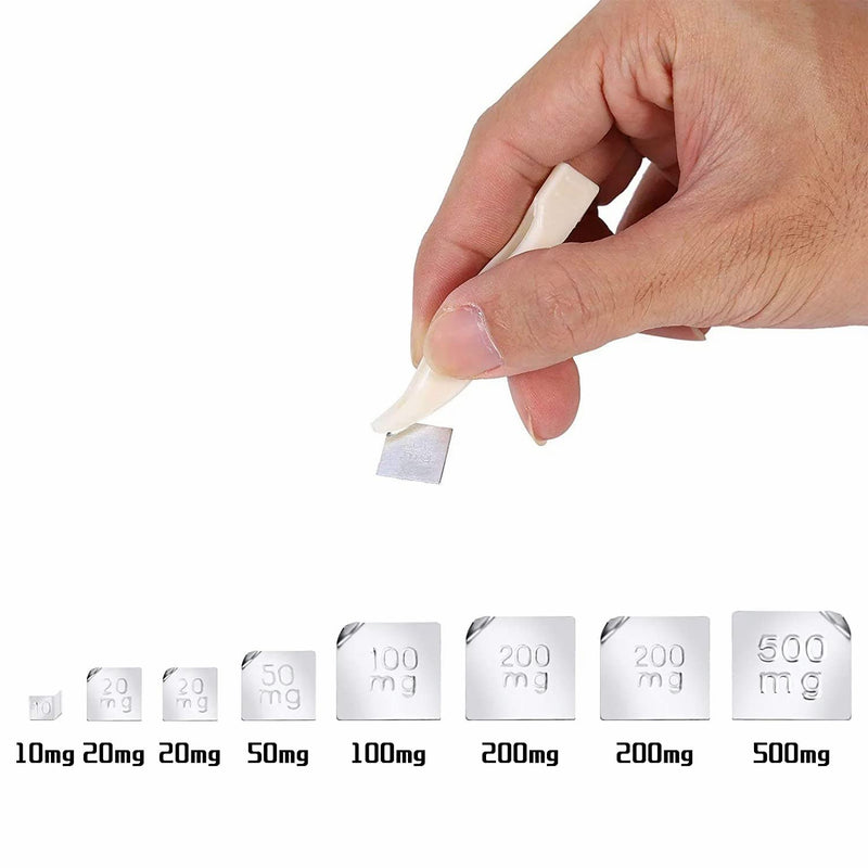 [Australia - AusPower] - GOTOTOP 17Pcs Calibration Weight Kit 211.1g 10mg-100g Grams Precision Scale Calibration Weight Set Test Jewelry Scale 