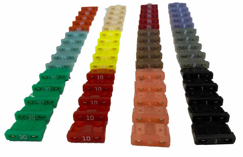 [Australia - AusPower] - Truck Upfitters 250 pc Assorted Automotive Blade Fuse Kit for Cars, Trucks, RVs, Trailers, and SUVs. Compatible with 6 Most Common Blade Fuses, incl Maxi, Medium, Mini, Lo-Pro Mini, Micro2 & Micro3 