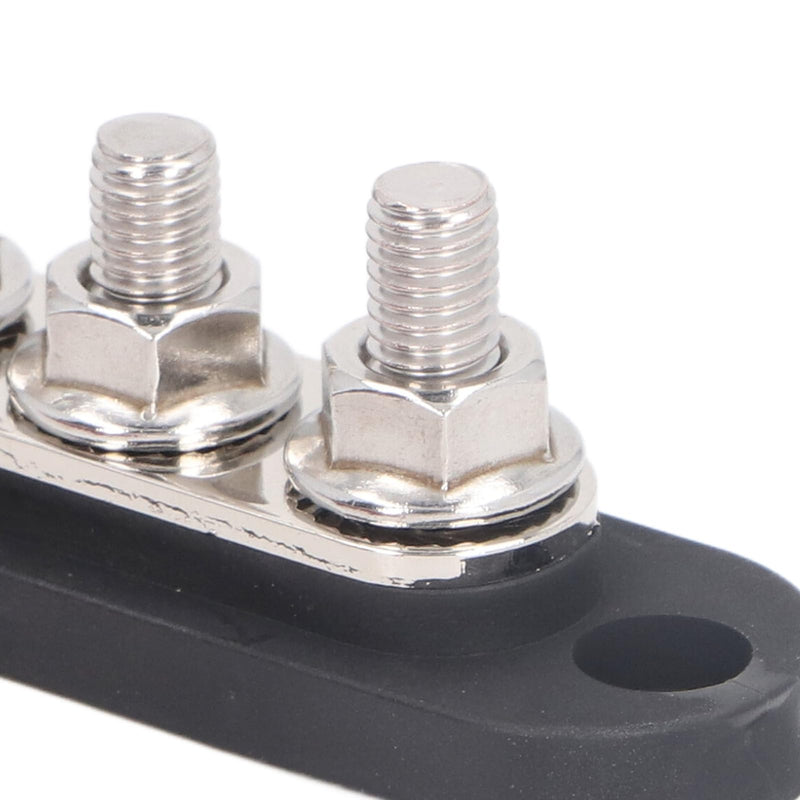 150A Bus Bar Terminal Block, 300VAC 48VDC Power Distribution, Stainless | Stainless steel and brass, nylon, 300VAC/48VDC, for automobiles and ships