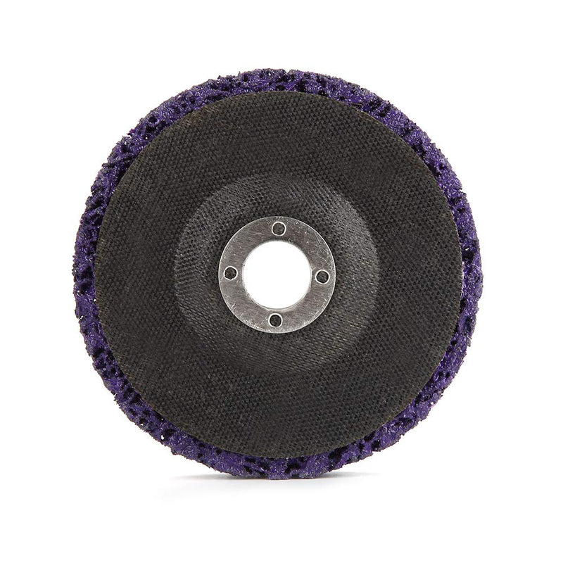 [Australia - AusPower] - Poly Strip Wheel, 5Pcs Purple Gold Poly Strip Wheel Disc Paint Rust Removal Tool for Most of 100mm Angel Grinders, Polycarbide Abrasive Disc 