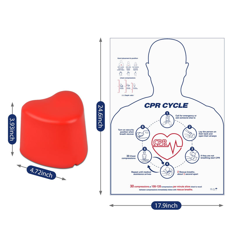 [Australia - AusPower] - CPR Saver Training Kit?Hands Only CPR Trainer for First Aid Instructors, Nursing Students, and Medical Professionals 