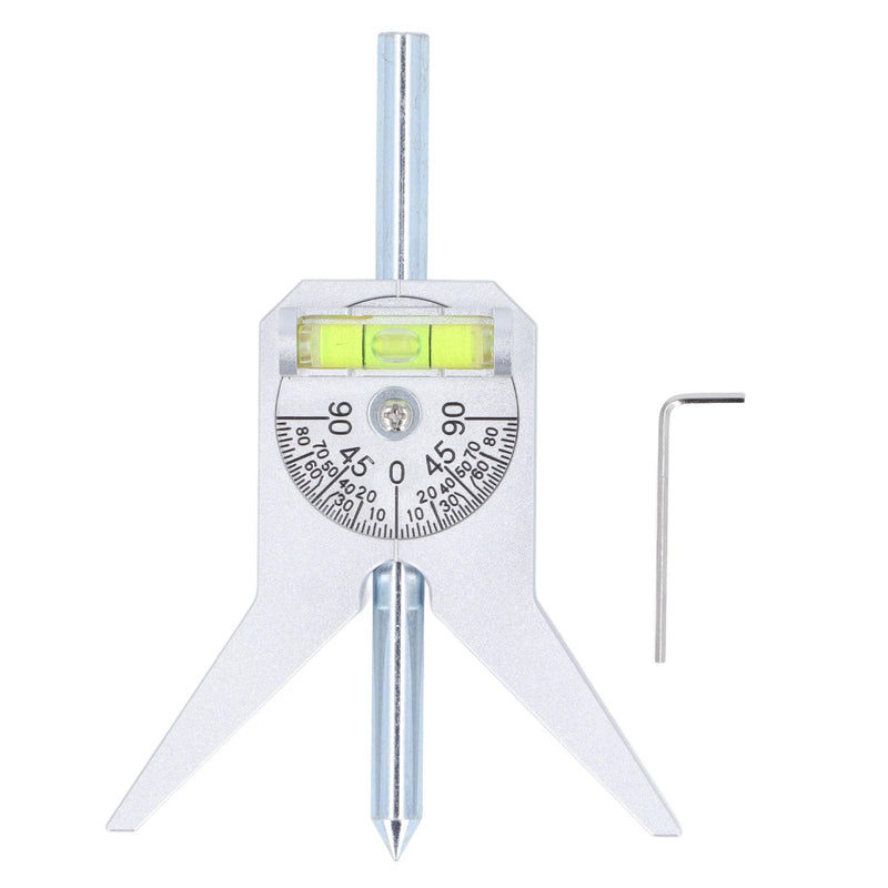Pipe Center Finder, Stainless Steel Pipe Marker for Welders and Pipefitters, 4in Y Head Dial Bubble Protractor Measuring Tool