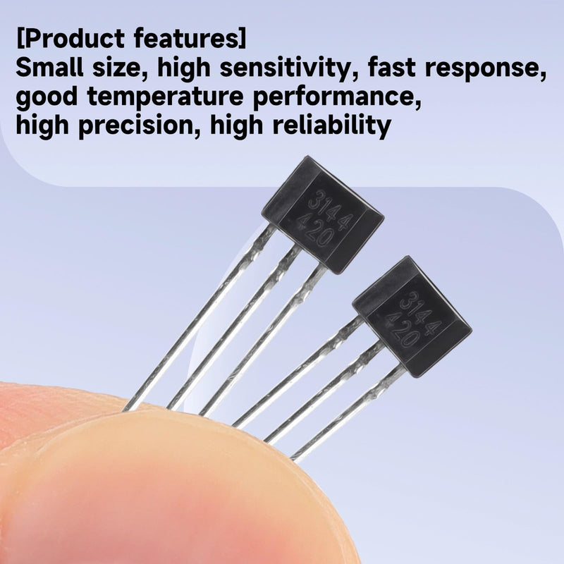 [Australia - AusPower] - 20 Pack A3144 Hall Effect Sensor 3Pins Magnetic Detector for Arduino DC 4V-24V Hall Effect 
