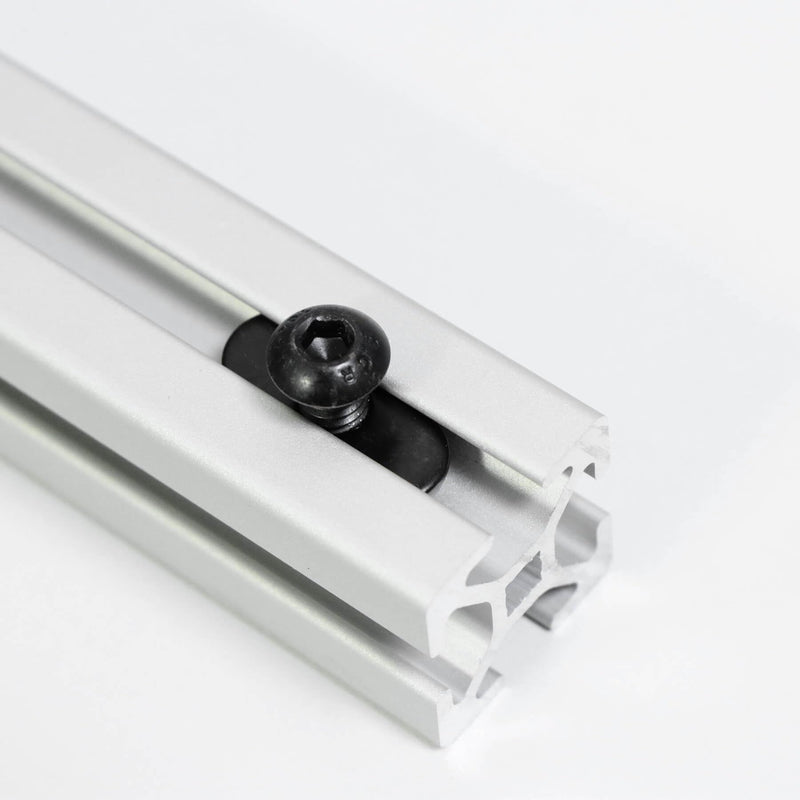 [Australia - AusPower] - 1/4"-20 Centered Slide in Economy T-Nut for T slot Track with 1/4"-20 x 1/2" Bolt, Applicable for 10 Series or 1.0'' Base Aluminum Extrusion, 20Packs (Black) Black 