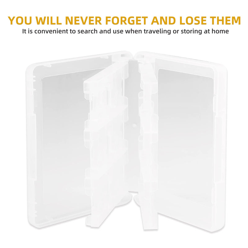 [Australia - AusPower] - 3DS Game Holder Card Case, 28-in-1 Game Holder Card Case Compatible with Nintendo NEW 3DS / NEW 3DS XL / 3DS / 3DS XL / DSi / DSi XL / DS / NEW 2DS /NEW 2DS XL / 2DS/ 2DS XL Catridge Storage Box White 
