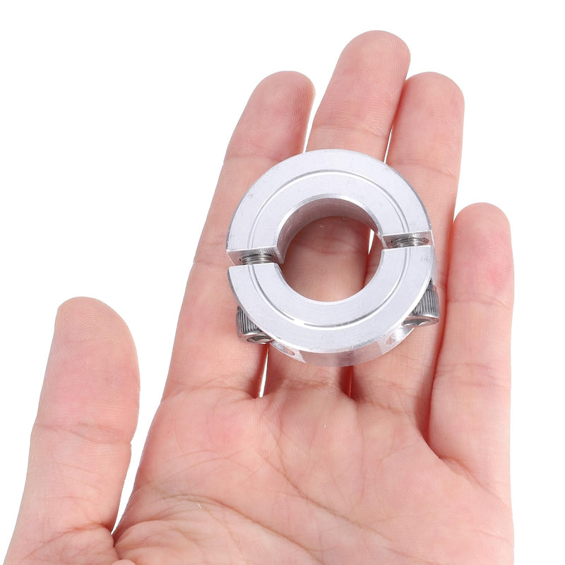 [Australia - AusPower] - uxcell 2Pcs Double Split Clamp-On Shaft Collar for 3/4" Shaft, Two-Piece Clamping Collar 1-1/2" OD, 1/2" Thickness, Aluminum Alloy Set Screw Split Collar Clamp 