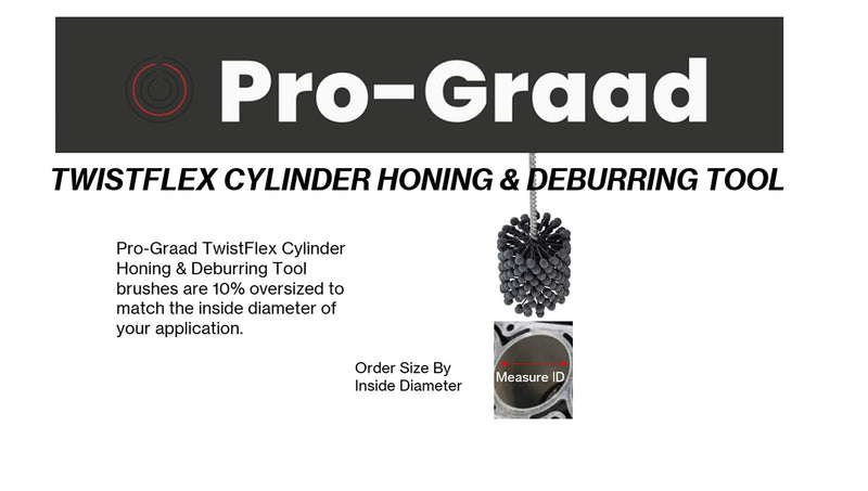 [Australia - AusPower] - TwistFlex 3-1/4" 240SC Cylinder Hone | 3.25" Flexible Cylinder Honing & Deburring Tool | Bore Brush for Hole Diameters 3.00"- 3.27" | Silicon Carbide 240 Grit | 0.31" Shank | 13.5" Length 3-1/4" 