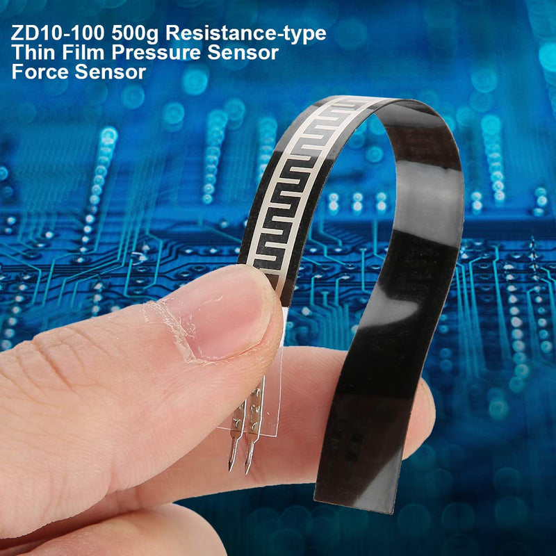 [Australia - AusPower] - Force Sensitive Resistor, Thin Film Pressure Sensor, ZD10-100 Force Flex Sensor, Force Sensing Resistor, with Fast Response, 0-500g 