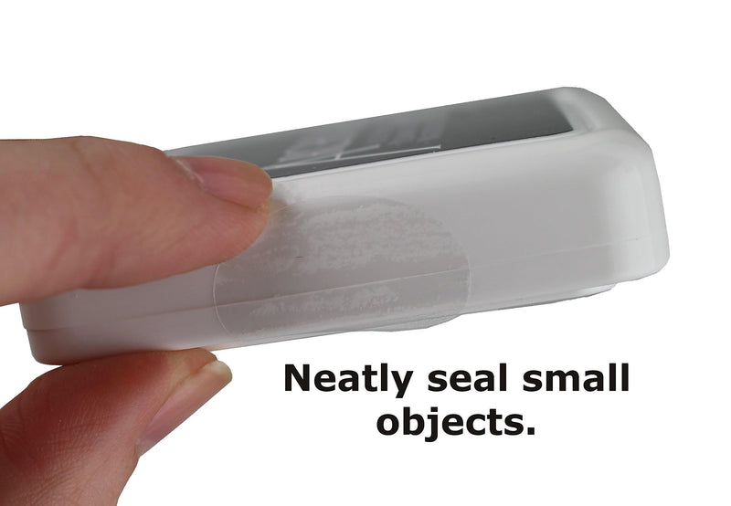 ChromaLabel 3/4 x 1 Inch Oval Clear Labels, Library Supplies, Envelope Sealer Perforated Clear Stickers - 1000 Pieces of Envelope Seal Stickers per Roll (Pack of 2) 3/4" x 1" (Pack of 2) 1000/Roll