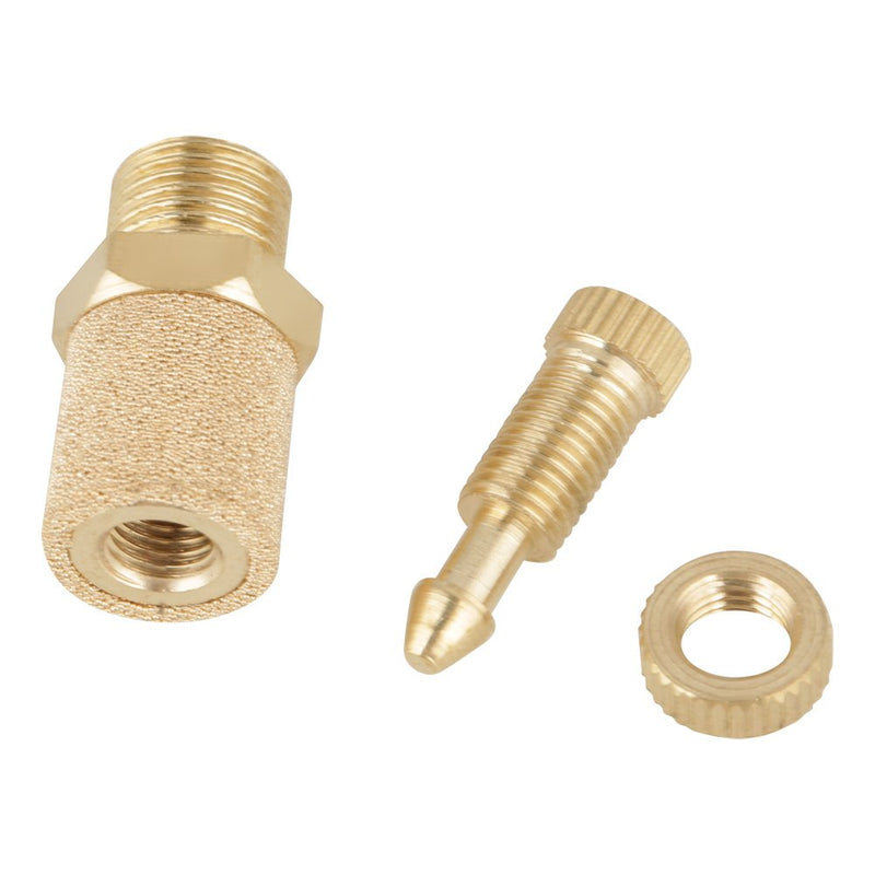 5pcs/set 1/8 BSP Valve Thread Adjustable Brass Pneumatic Silencer Thread Flat Head Pneumatic Air Flow Speed Controller