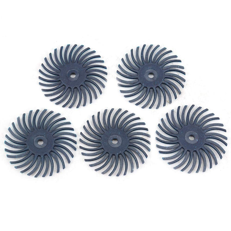 30Pcs 1 inch Bristle Disc Kit with 3Pcs 2.35mm / 3mm Shank Mandrels for Rotary Tools,25mm Detail Abrasive Wheel Radial Bristle Buffing Wheel for Jewelry Wood Metal Polishing 120 Grit