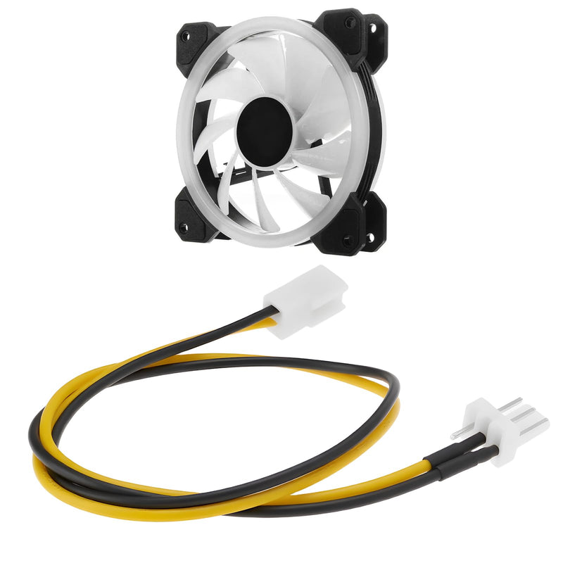 4pcs 3 Pin Male to 2 Pin Female PC Fan Power Cable for PC Motherboard