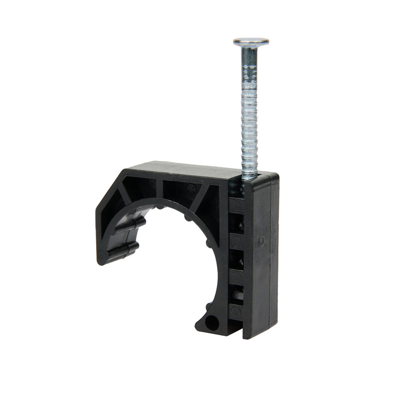 [Australia - AusPower] - (Pack of 50) EFIELD Black Color Half Clamp Fixture, J-Hook with Nail For 3/4" PEX Tubing/Pipe Support (3/4 Inch) 3/4''-P50 J Clamp 