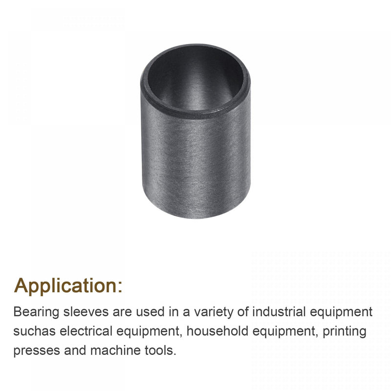 [Australia - AusPower] - uxcell Sleeve Bearings 12mm Bore 14mm OD 20mm Length POM Wrapped Oilless Bushings Black 4pcs 12x14x20mm 