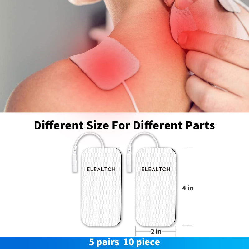 [Australia - AusPower] - 30PCS Compatible with AUVON TENS 7000 Electrode Pads for Tens Unit,Replacement Pads,2" X 4" Brand:ELEALTCH 