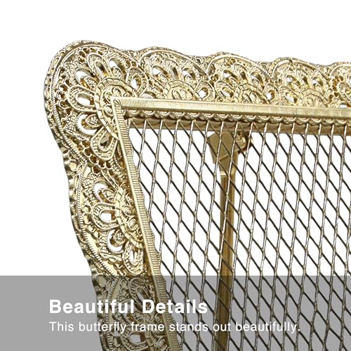 GIFTY Cutout Lace Metallic Jewelry Tower/Earring Holder, Gold