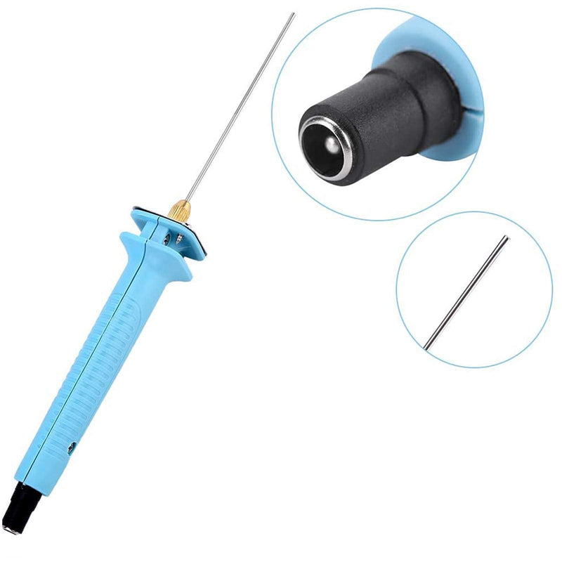 [Australia - AusPower] - Kuuleyn Electric Styrofoam Cutter, AC110-240V 10 cm Needle Type Electric Hot Wire Foam Cutter Pen Tool with Power Supply for Art Model Making (EU Plug) EU-Stecker 