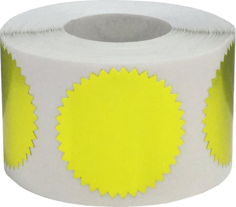 Metallic Gold Envelope Seals Color Coding Labels Certificate Award Stickers 1 1/2 Inch Round Circle Dots 500 Total Adhesive Stickers On A Roll Metallic Gold