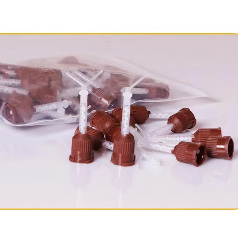 [Australia - AusPower] - 100 PCS Oral Material Mixing Tips Impression (7018 0.5mm (1:1) 