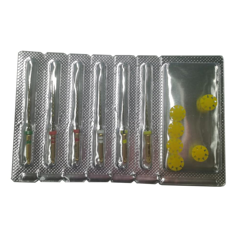 [Australia - AusPower] - Dental Endodontic Niti Rotary Files 6PCS X3-Pro Glod Taper Endo Root Canal Treatment File (31MM Assorted) 31MM Assorted 